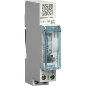 Таймер аналоговий добовий DIN16А, 1НО, резерв 120 годин Hager EHN011